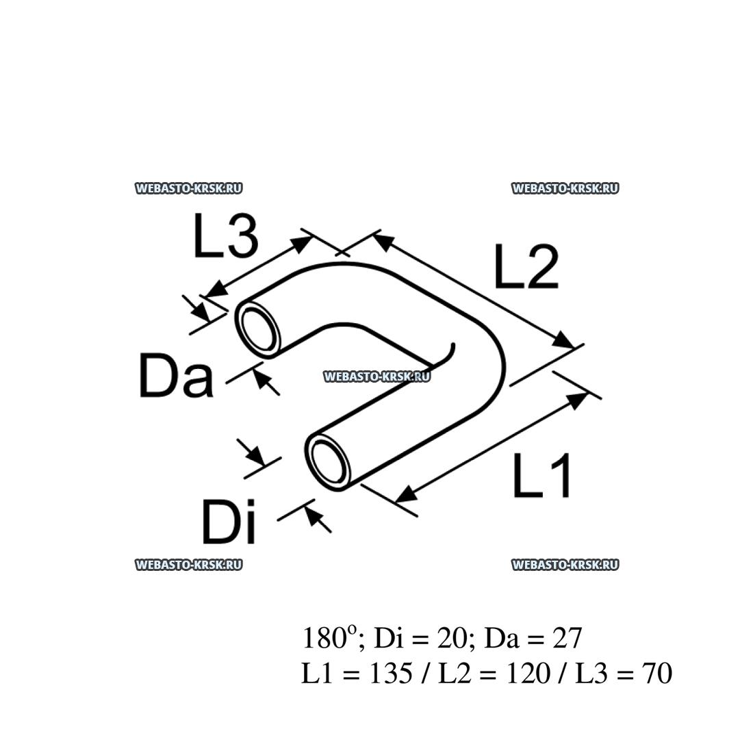 ����� (���������) TT EVO d=20x3,5 180� | �������: 98452A